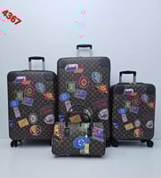 طقم شنط سفر جلد عدد 3 شنط عربية + 1 شنطة يد