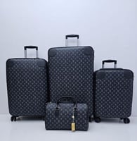 طقم شنط سفر جلد عدد 3 شنط عربية + 1 شنطة يد