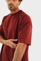 أوفـر سايز تيشيرت – Burgundy