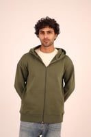 Olive Green - Zip-Up Hoodie