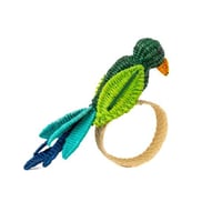 حلقة منديل ببغاء - أخضر