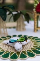 حلقة منديل ببغاء - أخضر