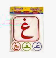 بطاقات الأحرف العربية بالحركات و مواقع الحرف في ال...