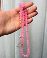 مسباح نسائي لون وردي كركوشة تفصال