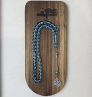 مسباح سماوي شفاف طربزونة معدن