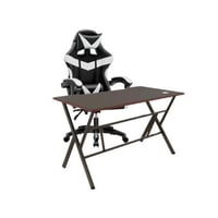 حزمة طاولة 120 سم سوداء + كرسي قيمنق