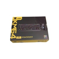 كيبورد ASA K64 – ميكانيكية و سلكية (64 زرًا) + ماو...