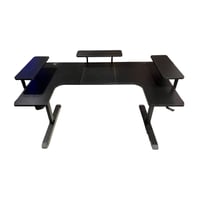 طاولة بشكل حرف U "زاويتين" 160 سم - لون أسود