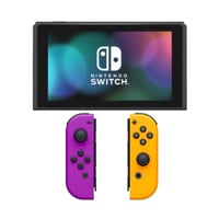 جهاز نينتندو سويتش (برتقالي-بنفسجي) - مستعمل