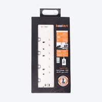 كولن توصيلة كهرباء 3 مخارج، 2 منفذ Type C، كابل 3...