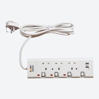 كولن توصيلة كهرباء 3 مخارج، 2 منفذ يو اس بي، كابل...