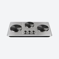 كولن طباخ كهربائي 2800 واط، 3 عين ، لون فضي