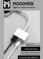 محول تايب سي/HDMI + منفذ تايب سي للشحن