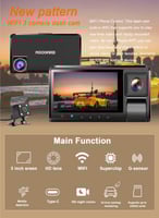 داش كام 4k ثلاث كاميرات + صوت