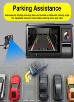 داش كام 4k ثلاث كاميرات + صوت