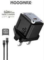 شاحن تايب سي سريع 40 واط + كيبل قماشي