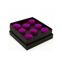 ورد دائم - 8 رؤوس ورد في بوكس