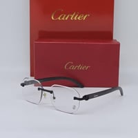 كارتير D اسود خشبي شفاف