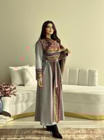 عباية سدو نسائي فضي جديد- متجر تفاصيل