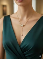 سلسال الوردة مع الفراشة والولو الناعم -متجر تفاصيل