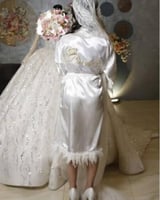 روب عرايسب اطراف ريش بالاسم - متجر تفاصيل