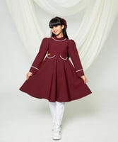 مريول مدرسي ابتدائية وردي - متجر تفاصيل