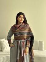 عباية سدو نسائي فضي جديد- متجر تفاصيل