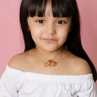 سلسال بناتي بالاسم مع تاج - متجر تفاصيل