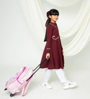 مريول مدرسي ابتدائية وردي - متجر تفاصيل