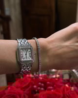 ساعة يد انيقة واسورة تنس - متجر تفاصيل