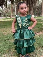 فستان بناتي اليوم الوطني السعودي