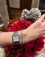 ساعة يد انيقة واسورة تنس - متجر تفاصيل