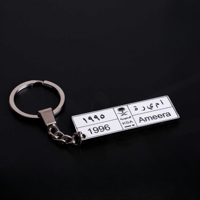 ميدالية مفاتيح لوحة سيارة اكرليك- متجر تفاصيل