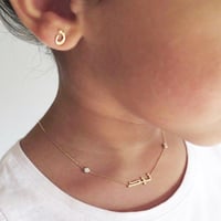 طقم حلق مع سلسال اللولو _متجر تفاصيل