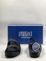 نعال طبي بحزامين لون اسود