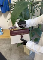 شنطه لوربيانه لون عنابي مع بيج ماستر