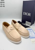 شوز لوفرز رجالي ديور ملمس مخملي