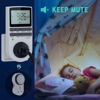 فيش كهربائي مع مؤقت (متعدد الوظائف)