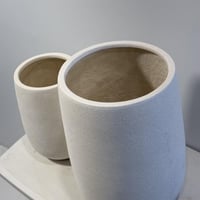 حوض طولي فايبر ابيض