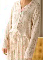 بيجاما الزهور الفكتورية من قماش الفيسكوز البارد-أك...