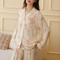 بيجاما الورود الناعمة من قماش الفيسكوز البارد (ميد...