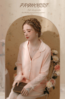 بيجاما القطن الناعمة بتفاصيل دانتيل أنيقة-d1