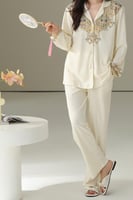 بيجاما القطن الناعمة بتفاصيل أنيقة وفاخرة