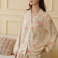 بيجاما الورود الناعمة من قماش الفيسكوز البارد (ميد...