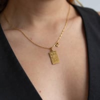 قلادة برج العقرب مطلية بالذهب عيار 18 قيراط Scorpi...