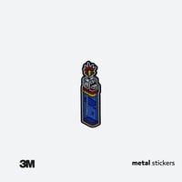 ملصق معدني ولاعة