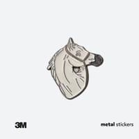 ملصق معدني الخيل