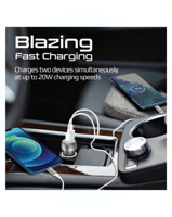 شاحن سيارة, Promate, USB and Type-C