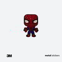 ملصق معدني سبايدرمان