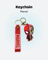 ميدالية وعلاقة مفاتيح سبايدرمان بنصف هيكل عظمي